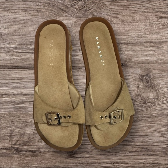 Vintage Parade Classic Coastal Taupe Sandal 9 - Picture 1 of 6